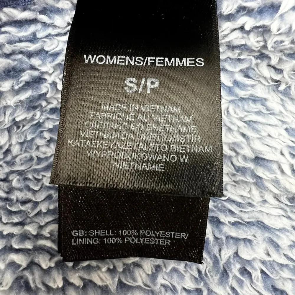 The North Face Fleece Jacket Women's S Blue White Osito Full Zip Cozy Normcore - Picture 11 of 12